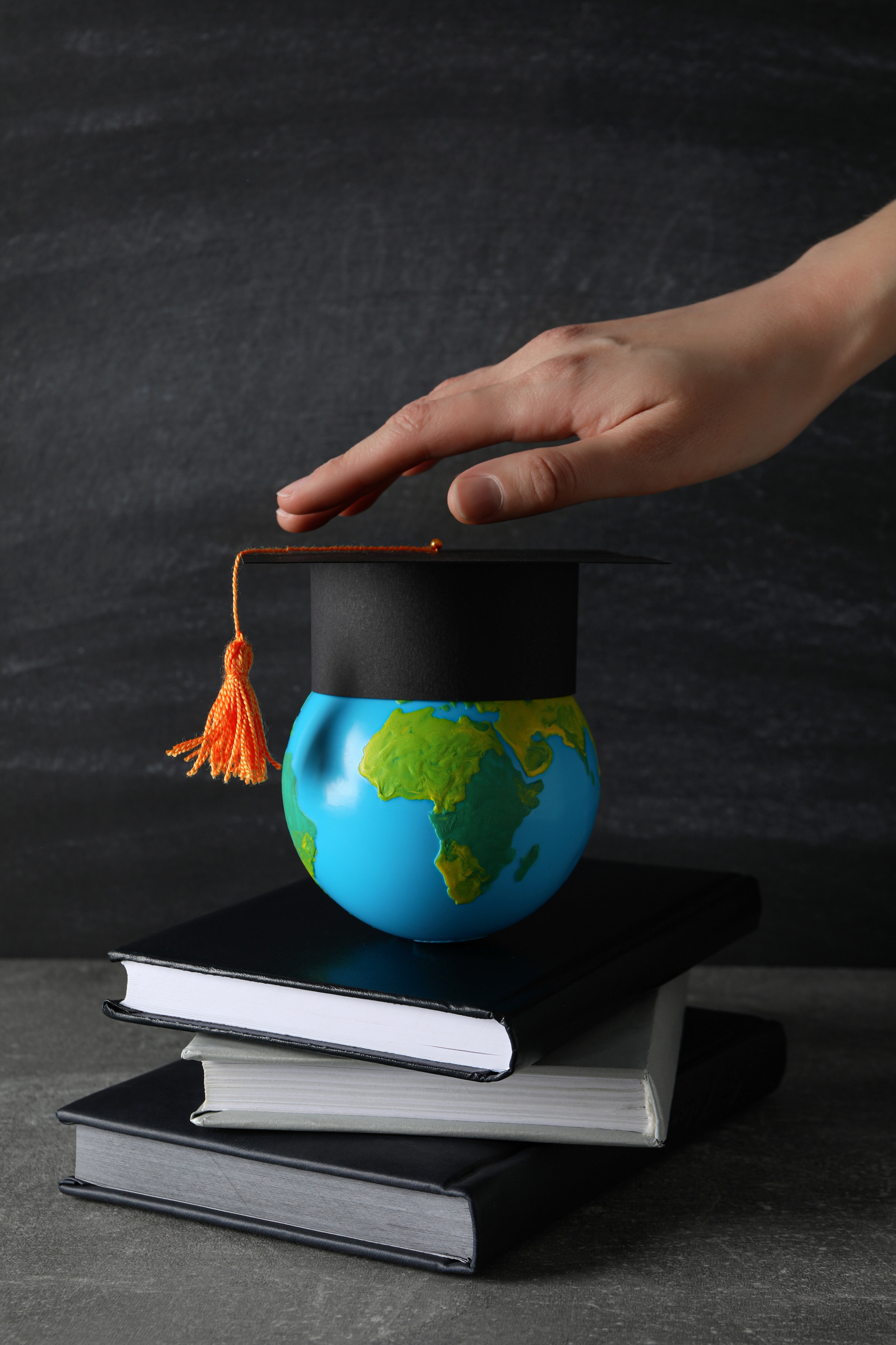 Students receiving study abroad guidance
